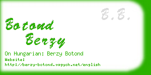 botond berzy business card